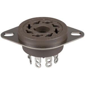 Main product image for 8-Pin Tube Socket Belton Micalex Chassis Mount 055-550